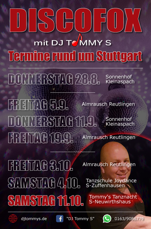 Monatsflyer 09_2025 DJ Tommy S
