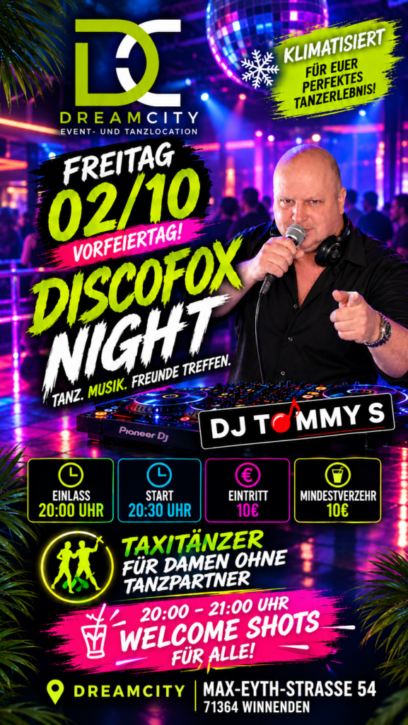 Discofox und mehr im DreamCity in Winnenden
